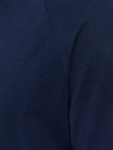 Jack & Jones Yksivärinen Pyöreä pääntie T-paita -Navy Blazer - 12164936