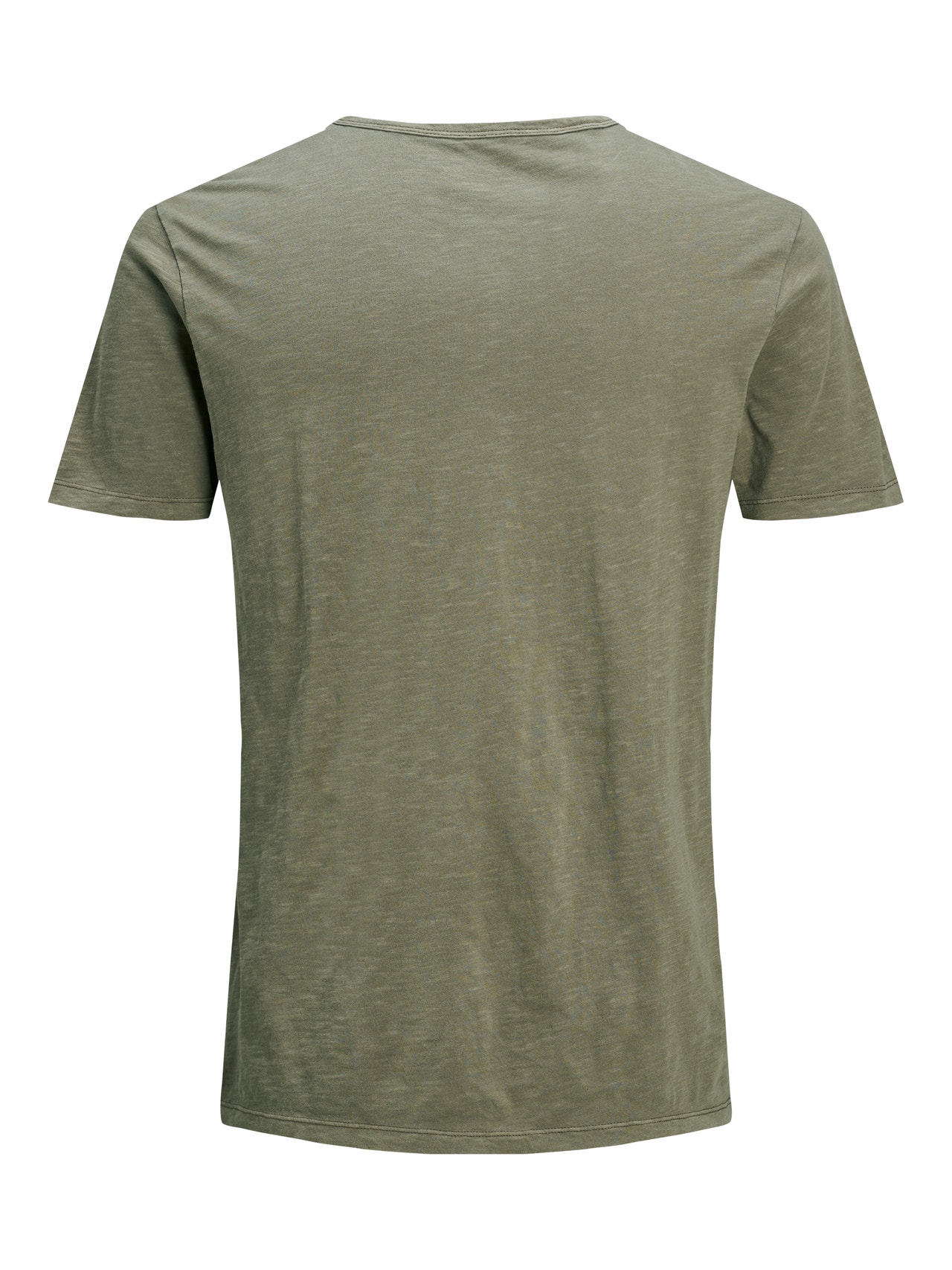 Jack & Jones Sima Osztott nyak Trikó -Dusky Green - 12164972