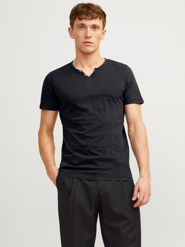 Jack & Jones Blend Split hals T-shirt - 12164972