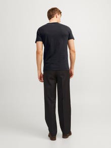 Jack & Jones Melanžas Kamuolio kaklas Marškinėliai -Black - 12164972