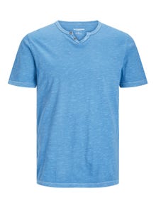 Jack & Jones Melert Splitthals T-skjorte -Pacific Coast - 12164972