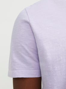 Jack & Jones Melange Split hals T-shirt -Purple Rose - 12164972
