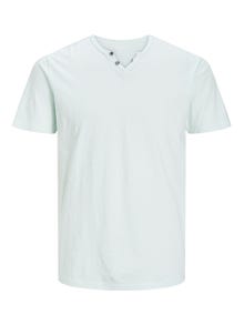 Jack & Jones T-shirt Melange Scollo con Spacchetto -Soothing Sea - 12164972