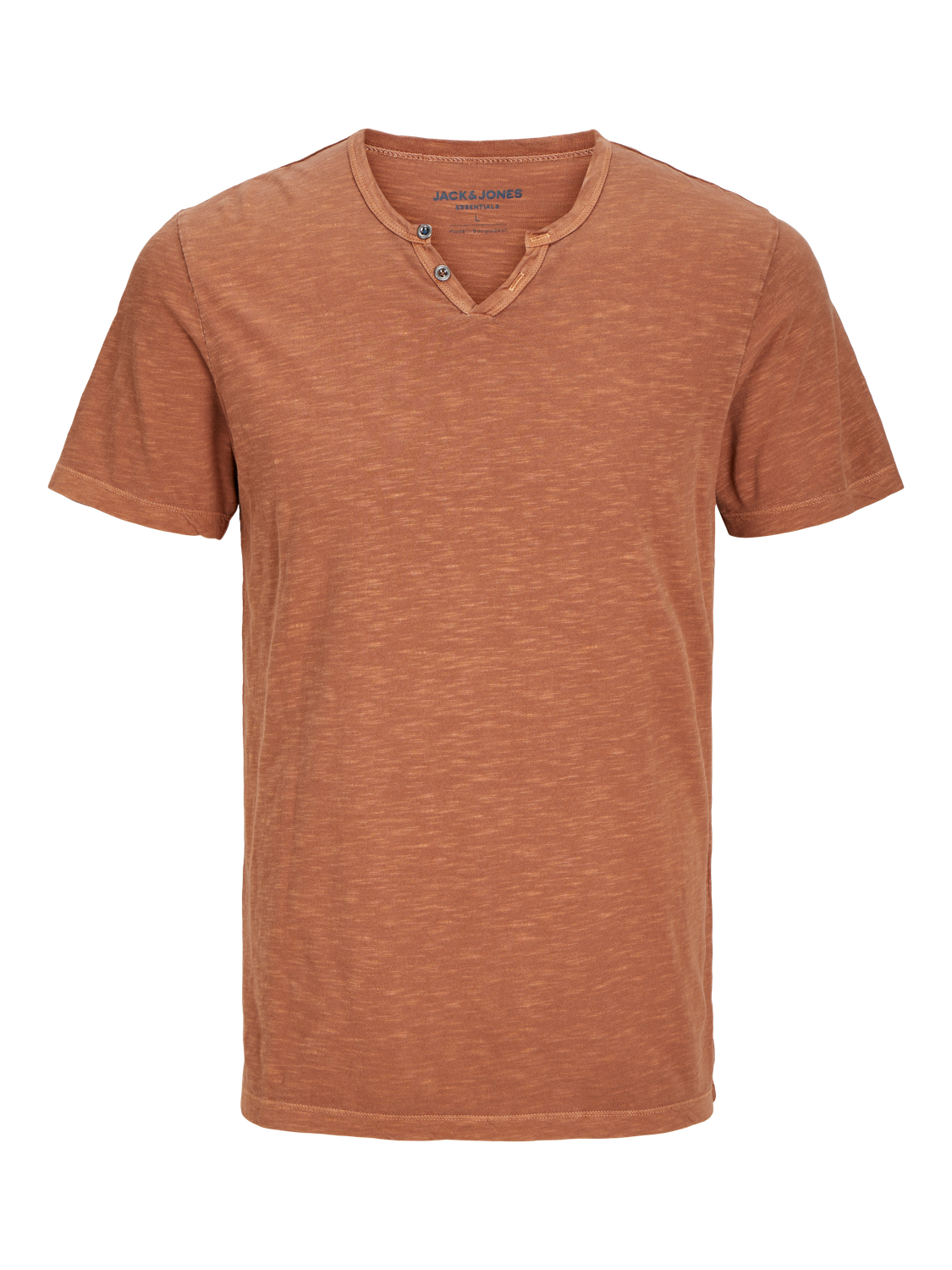 Jack & Jones Melanž Rozdělený výstřih Tričko -Mocha Bisque - 12164972