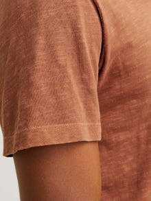 Jack & Jones Blend Split hals T-shirt -Mocha Bisque - 12164972