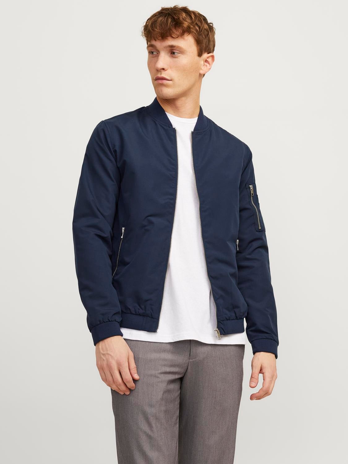 Veste bomber Bleu fonc Jack Jones