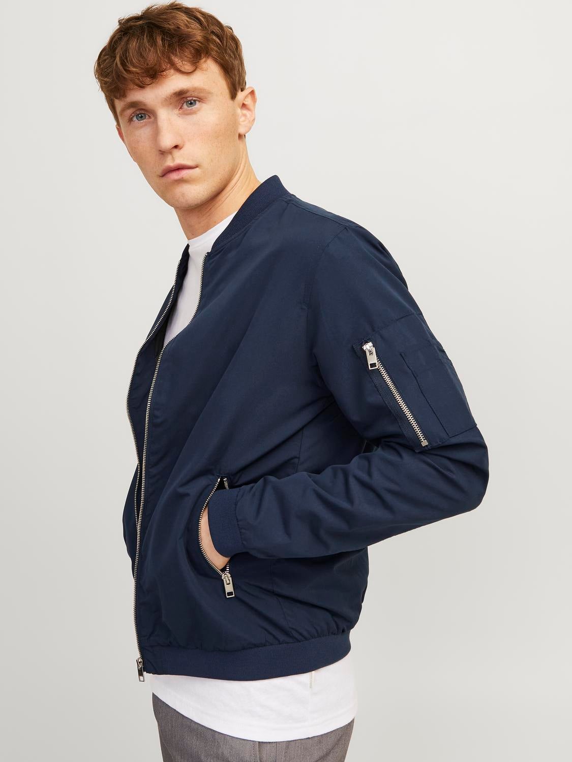 Veste bomber Bleu fonce Jack Jones