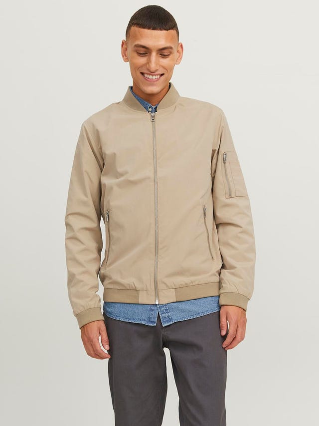 JACK & JONES Jjecharge Bomber Jacket Noos bomberjack voor heren, Castalerock., M JACK & JONES Jjecharge Bomber Jacket Noos bomberjack voor heren, Castalerock., M