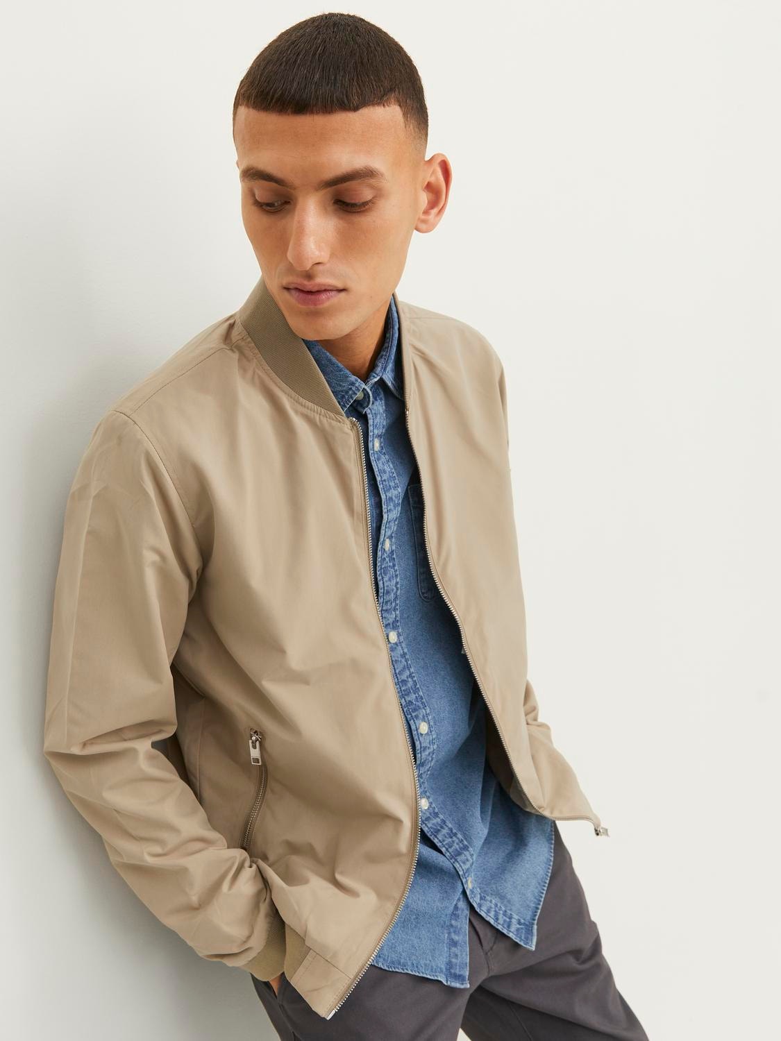 Jack & Jones PREMIUM JPRBLUCLIPPER JACKET - Bomberjacks - elmwood/bruin Jack & Jones PREMIUM JPRBLUCLIPPER JACKET - Bomberjacks - elmwood/bruin