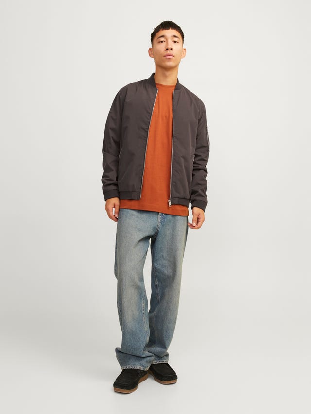 JACK & JONES Giacca Bomber Uomo In Poliestere Riciclato – Vestibilità Comoda – Giubbino Stile Danese