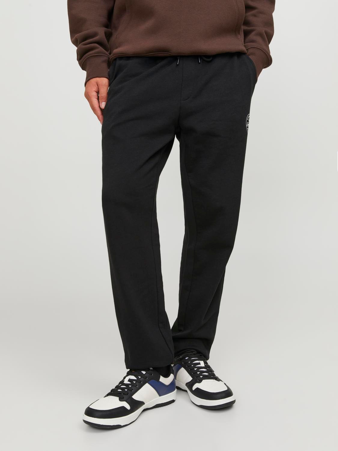 Jack & Jones Παντελόνι Regular Fit Φόρμα -Black - 12165322