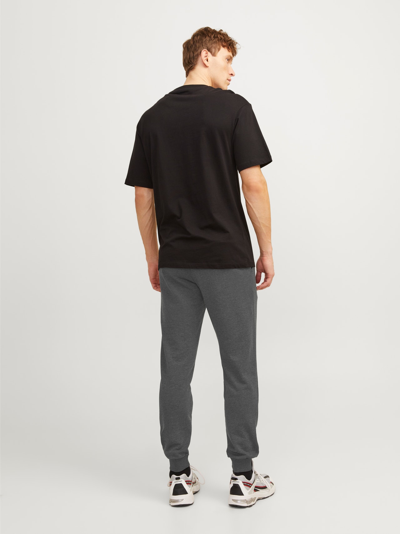 Jack & Jones Regular Fit Joggers -Dark Grey Melange - 12165322