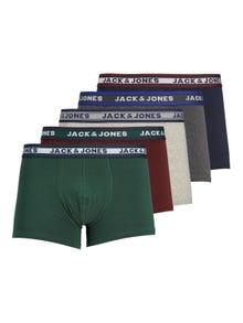 Jack & Jones 5-pack Trunks -Dark Grey Melange - 12165348