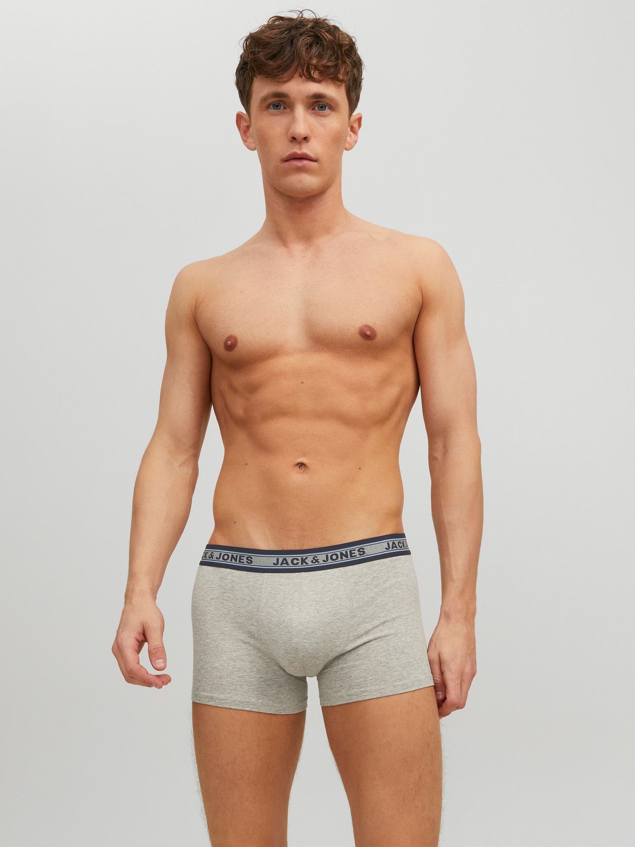 Jack & Jones 5-pack Trunks -Dark Grey Melange - 12165348