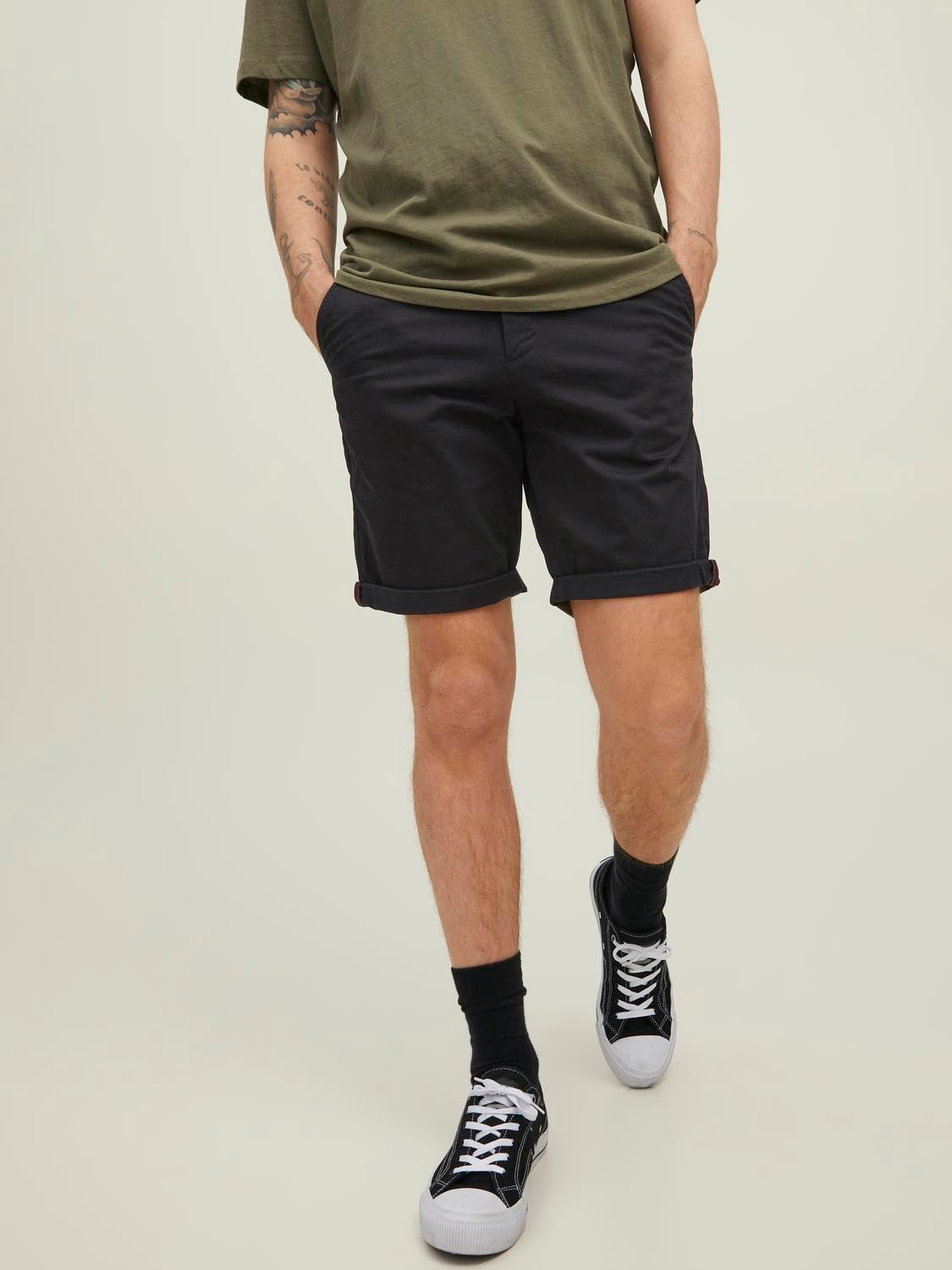 Normal Geschnitten Chino Shorts