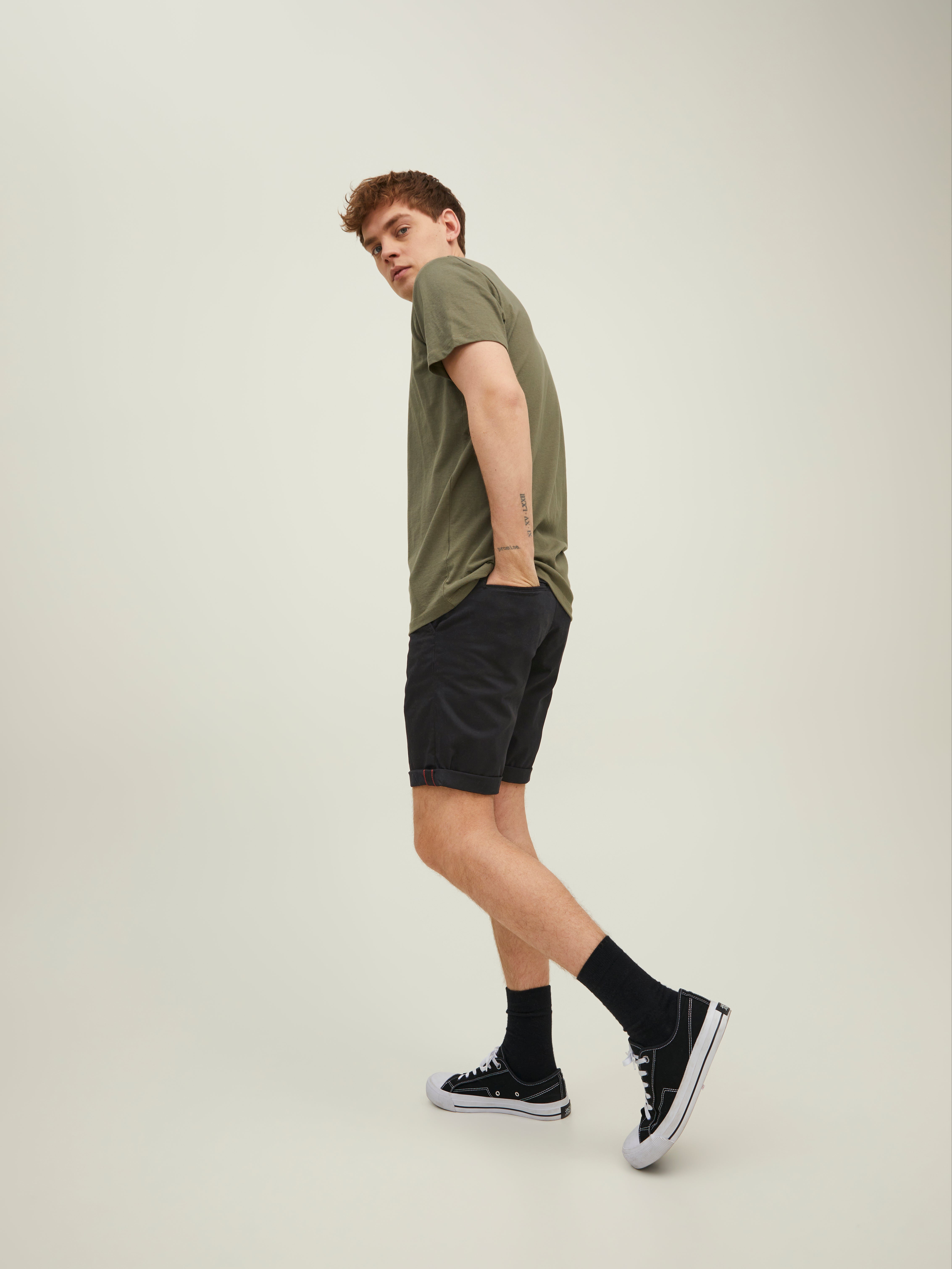 Jack & Jones BERMUDA TIPO CHINO Regular Fit -Black - 12165604