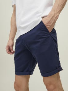 Jack & Jones Regular Fit Lühikesed puuvillased püksid -Navy Blazer - 12165604