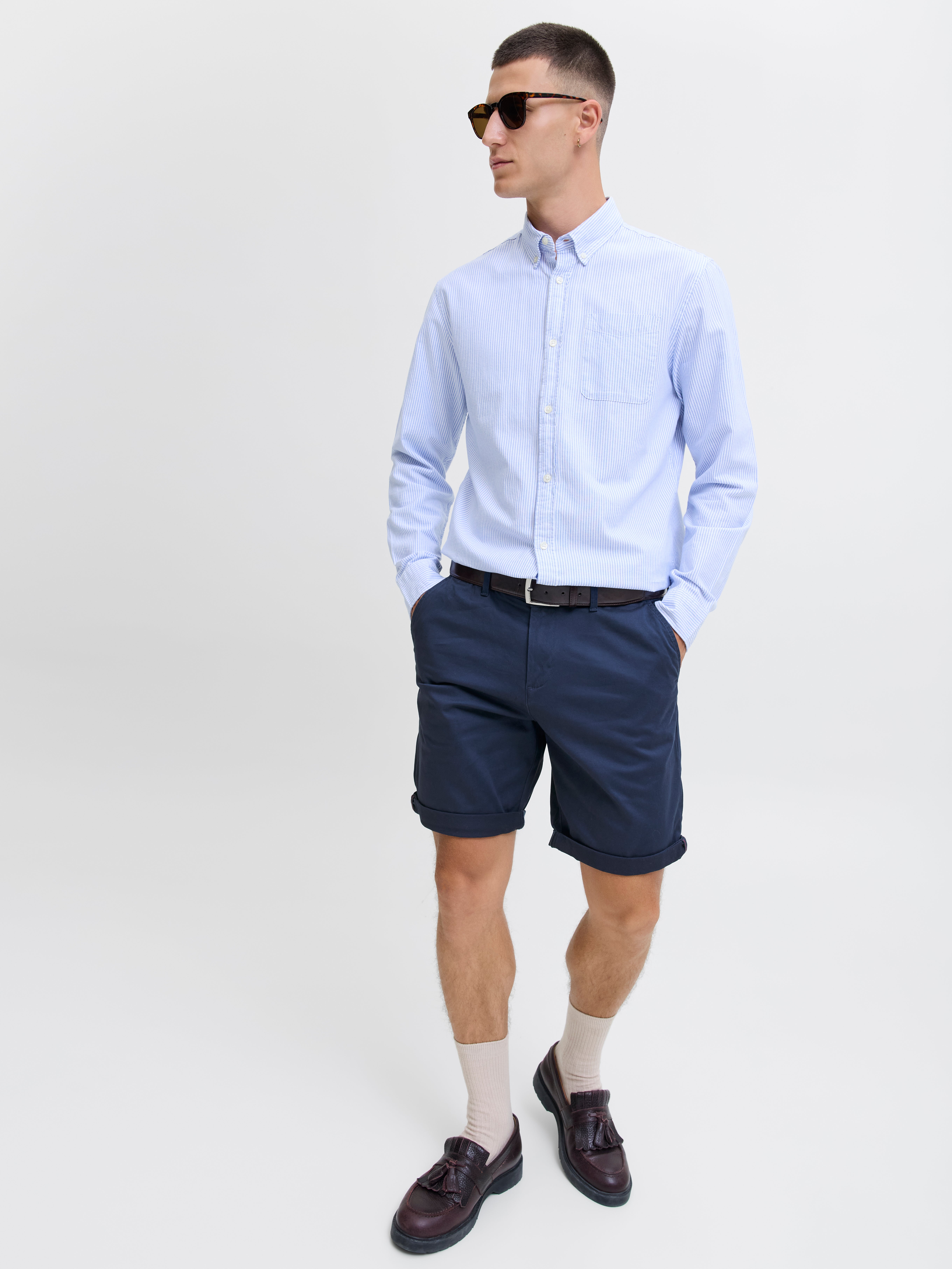 Jack & Jones Short chino Regular Fit -Navy Blazer - 12165604