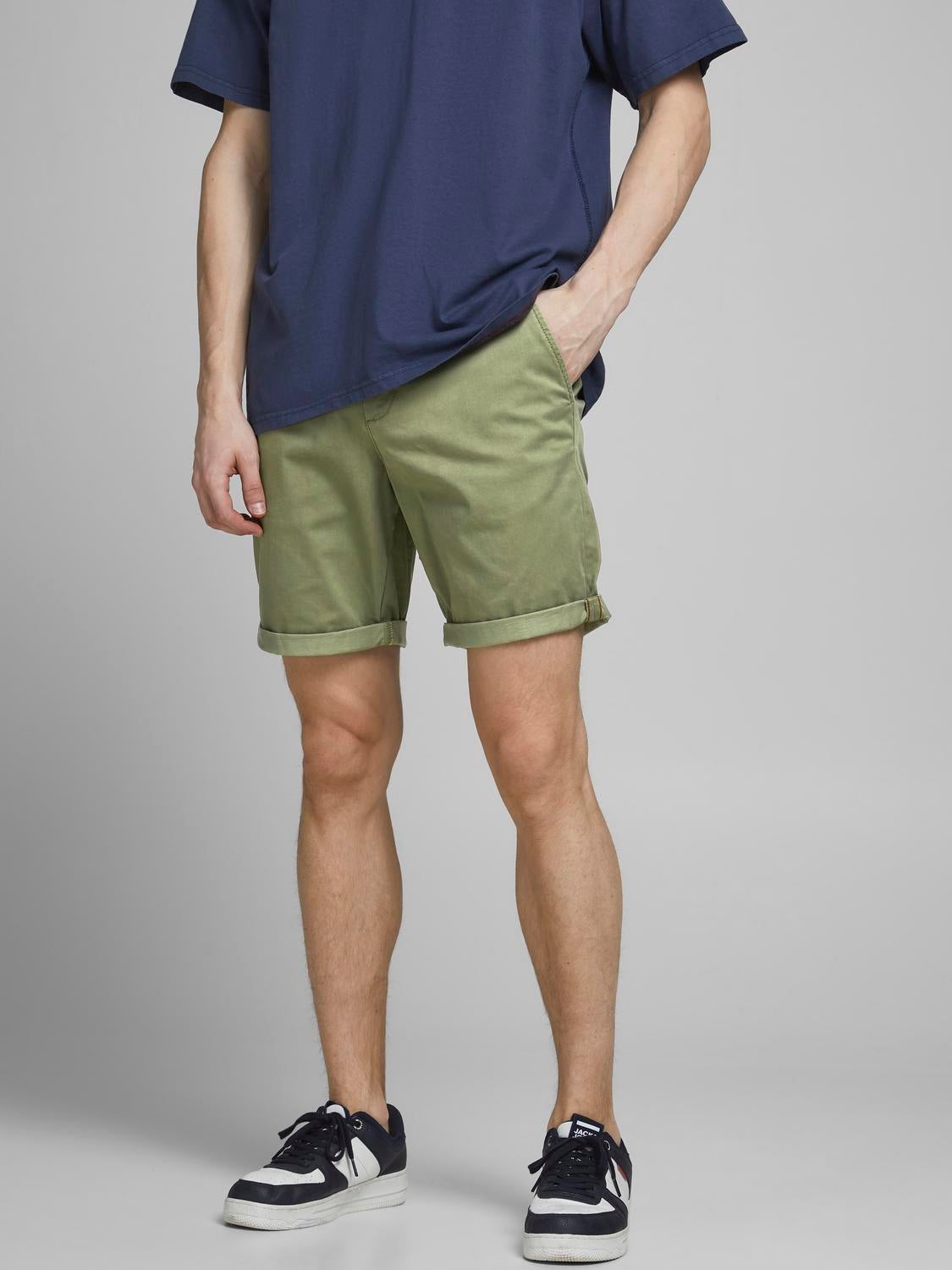 Normal Geschnitten Chino Shorts