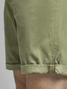Jack & Jones Regular Fit Lühikesed puuvillased püksid -Deep Lichen Green - 12165604