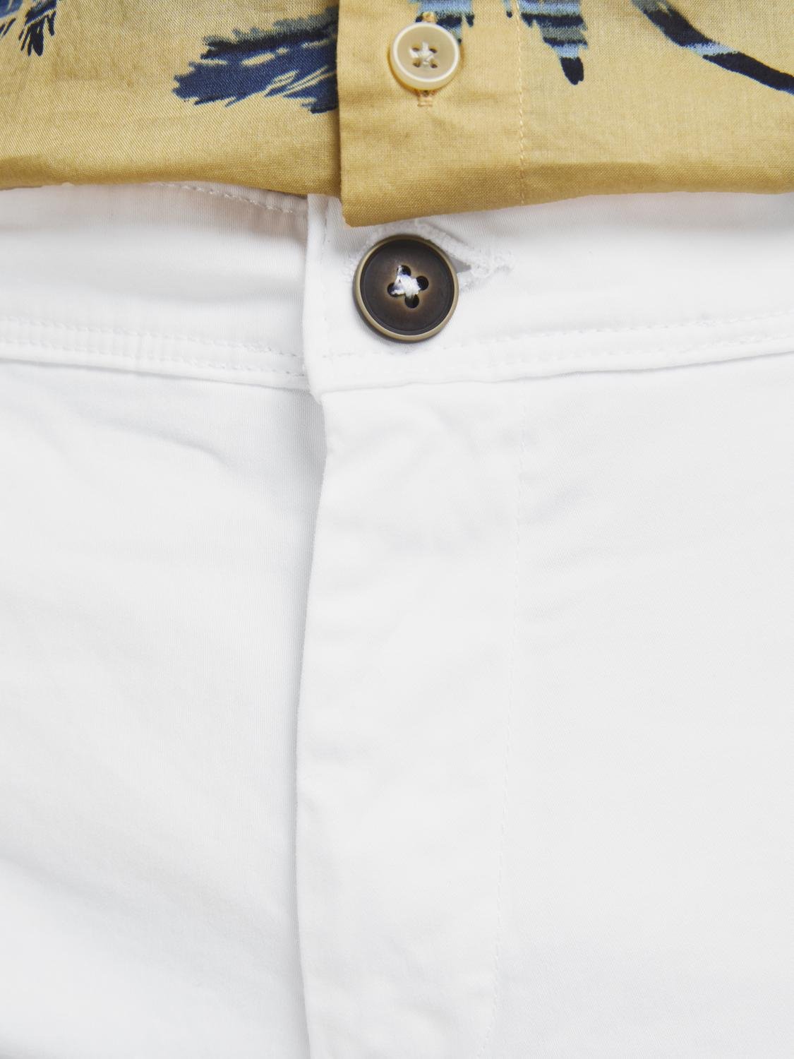 Jack & Jones Regular Fit Chino Shorts -White - 12165604