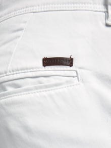 Jack & Jones Regular Fit Lühikesed puuvillased püksid -White - 12165604