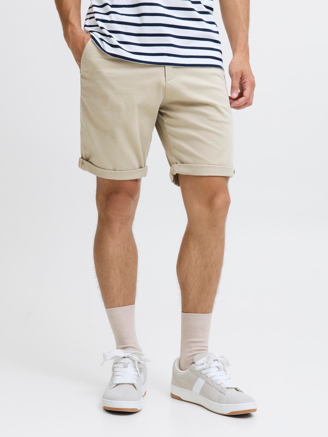 Jack & Jones Regular Fit Chino shorts -Crockery - 12165604