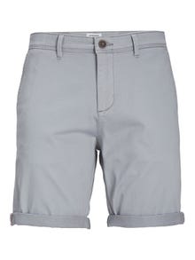 Jack & Jones Regular Fit Lühikesed puuvillased püksid -Ultimate Grey - 12165604