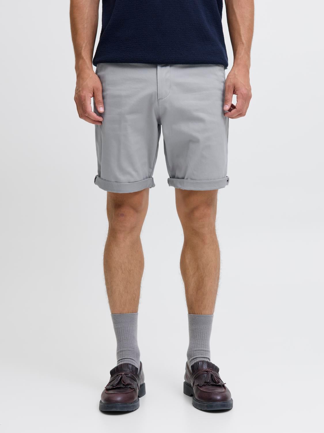 Jack & Jones Regular Fit Chino shorts -Ultimate Grey - 12165604
