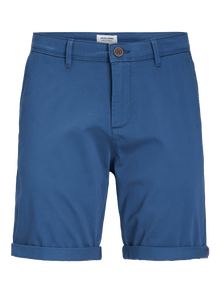 Jack & Jones Regular Fit Lühikesed puuvillased püksid -Ensign Blue - 12165604