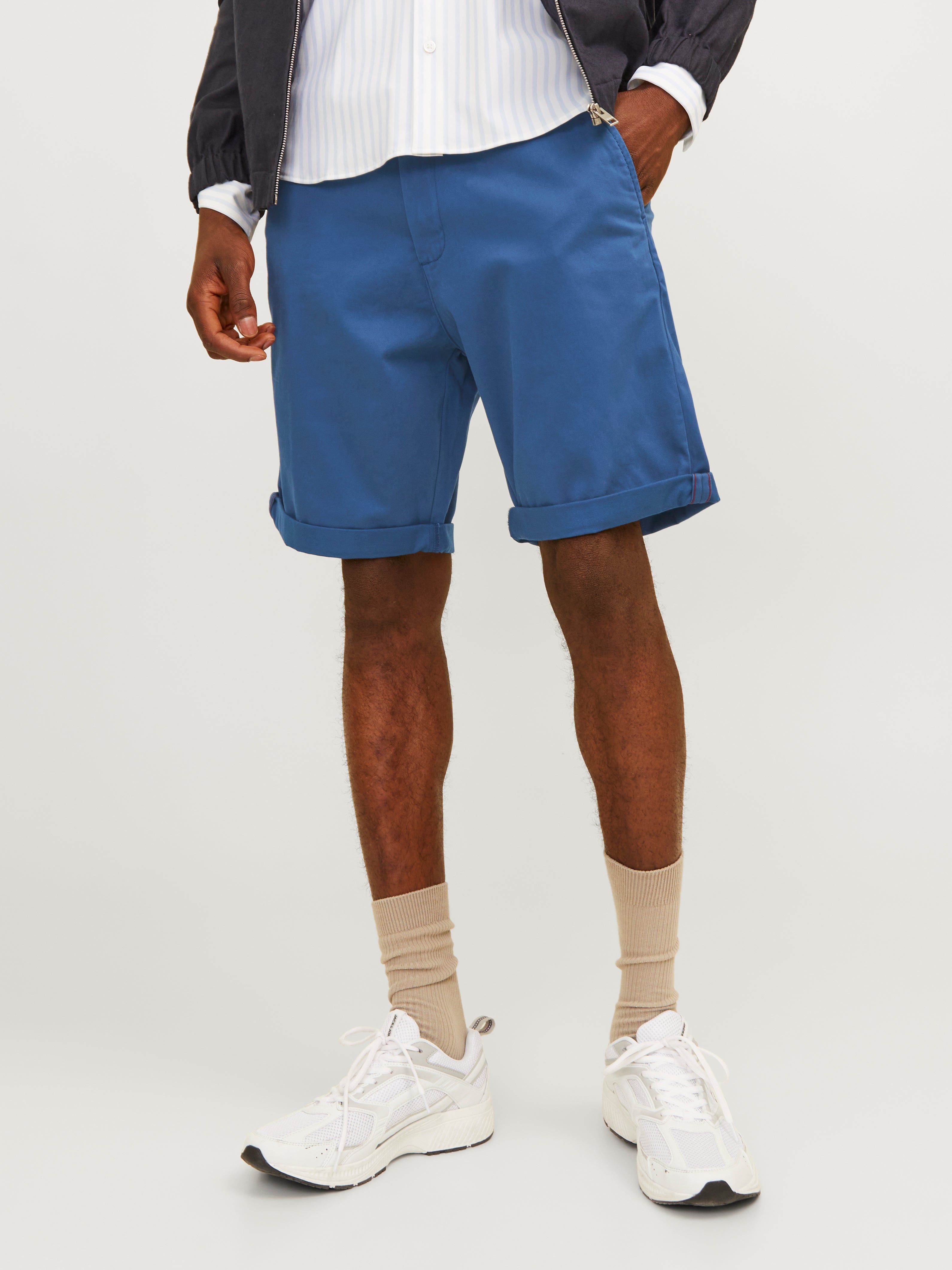 Normal Geschnitten Chino Shorts