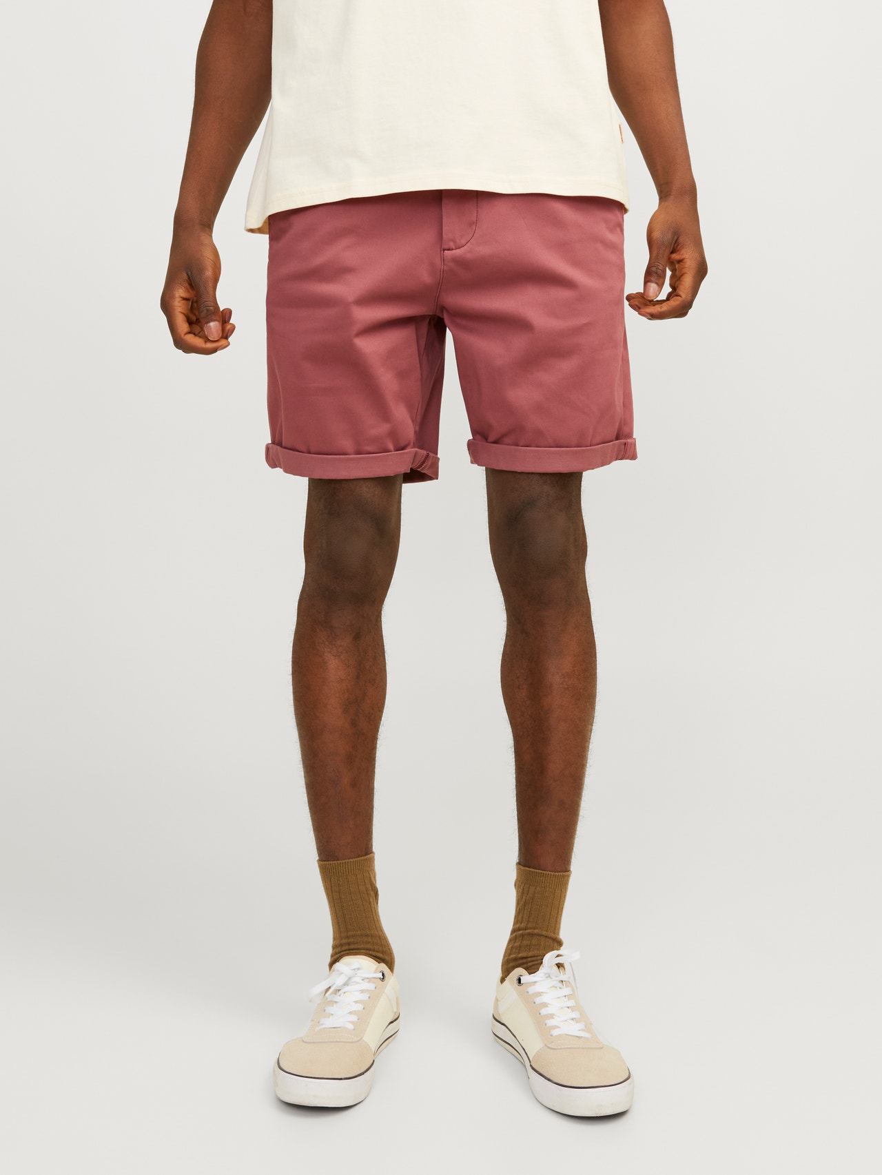 Jack & Jones BERMUDA TIPO CHINO Regular Fit -Roan Rouge - 12165604