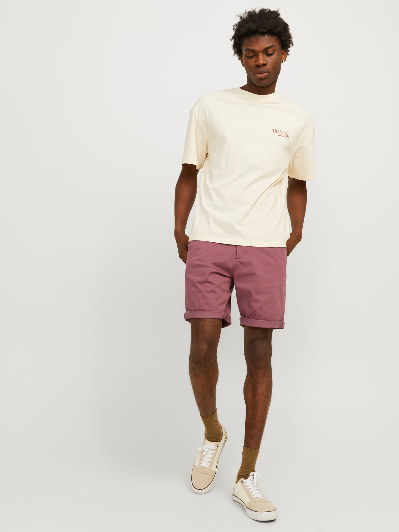 Jack & Jones Regular Fit Chinoshorts -Roan Rouge - 12165604