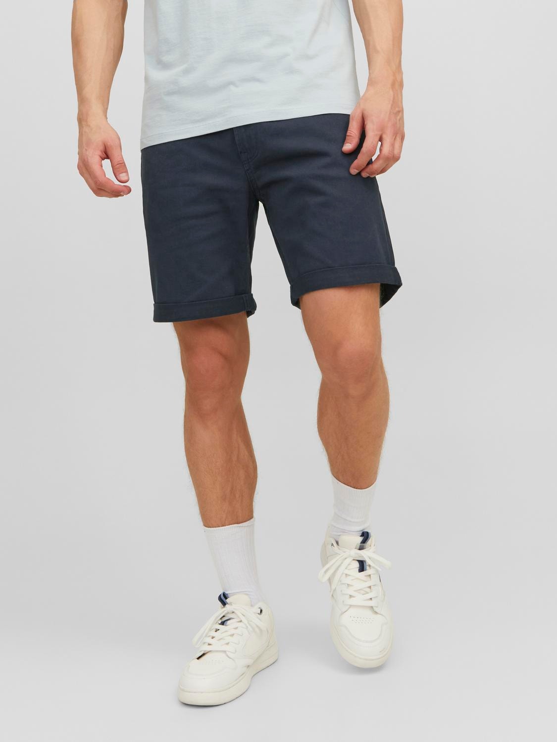 Jack & Jones Regular Fit Jeans-Shorts -Navy Blazer - 12165892
