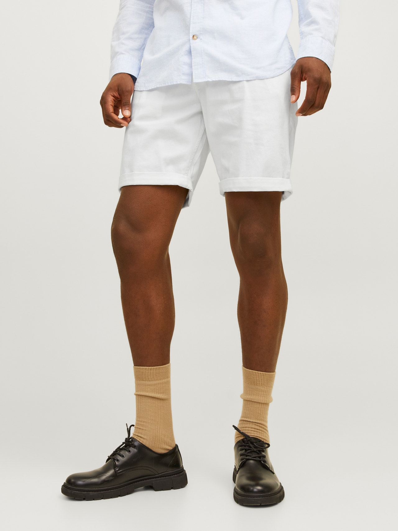 Jack & Jones Regular Fit Jeans-Shorts -White - 12165892