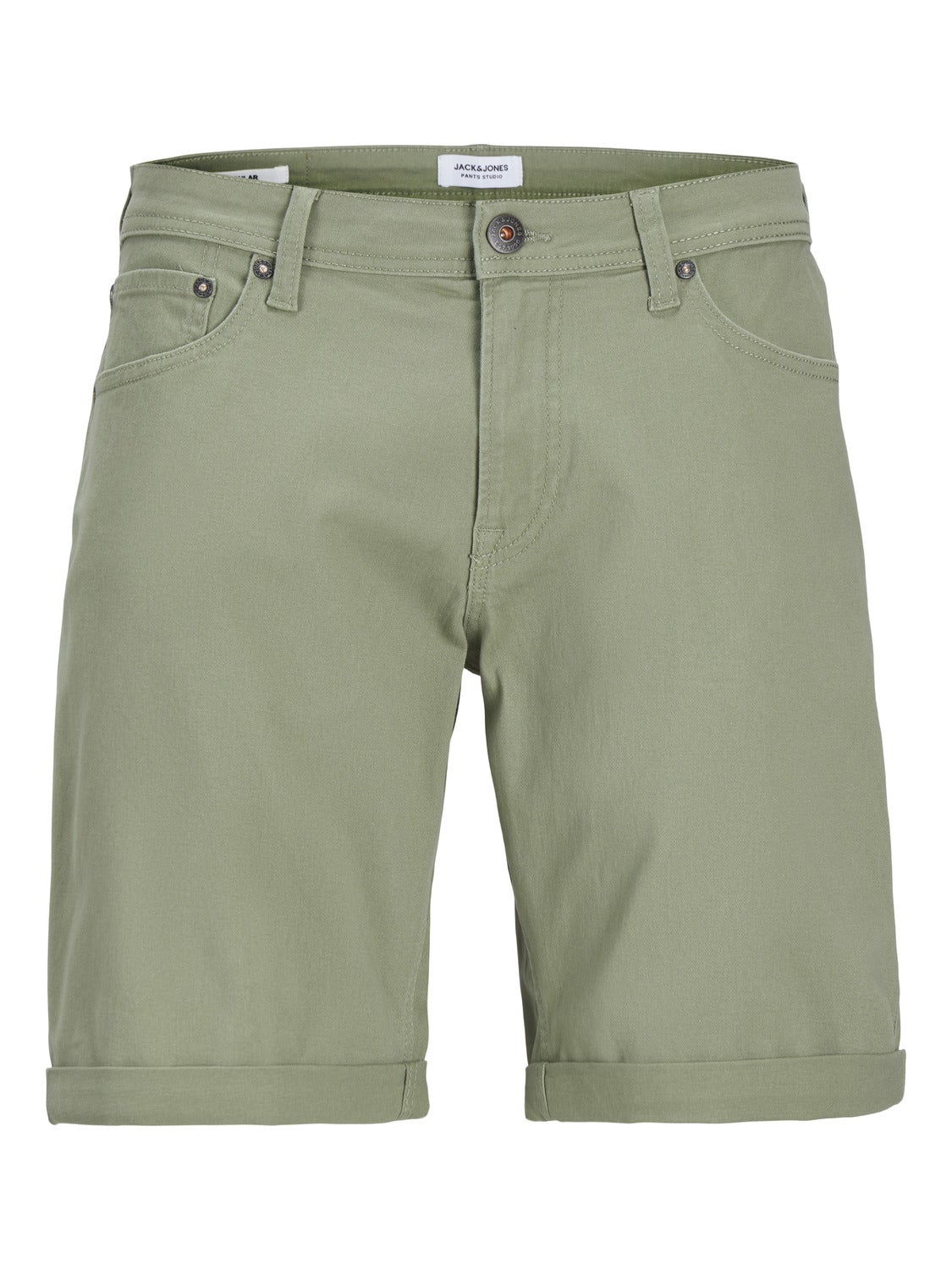 jackjones regularfitdenimshorts green