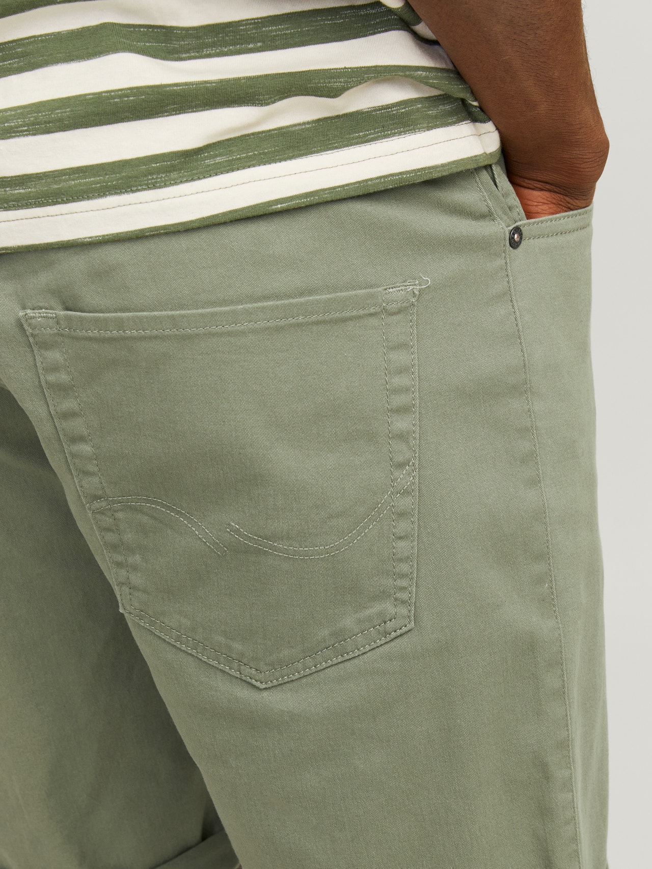 Jack & Jones Regular Fit Jeans-Shorts -Oil Green - 12165892