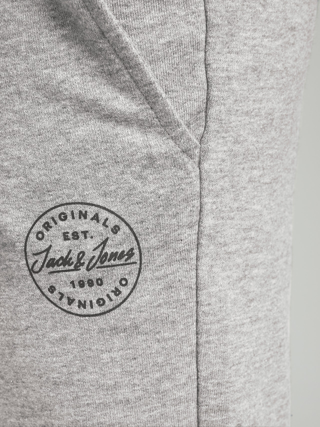 Jack & Jones Comfort Fit Sweatstof shorts Voor jongens -Light Grey Melange - 12165944