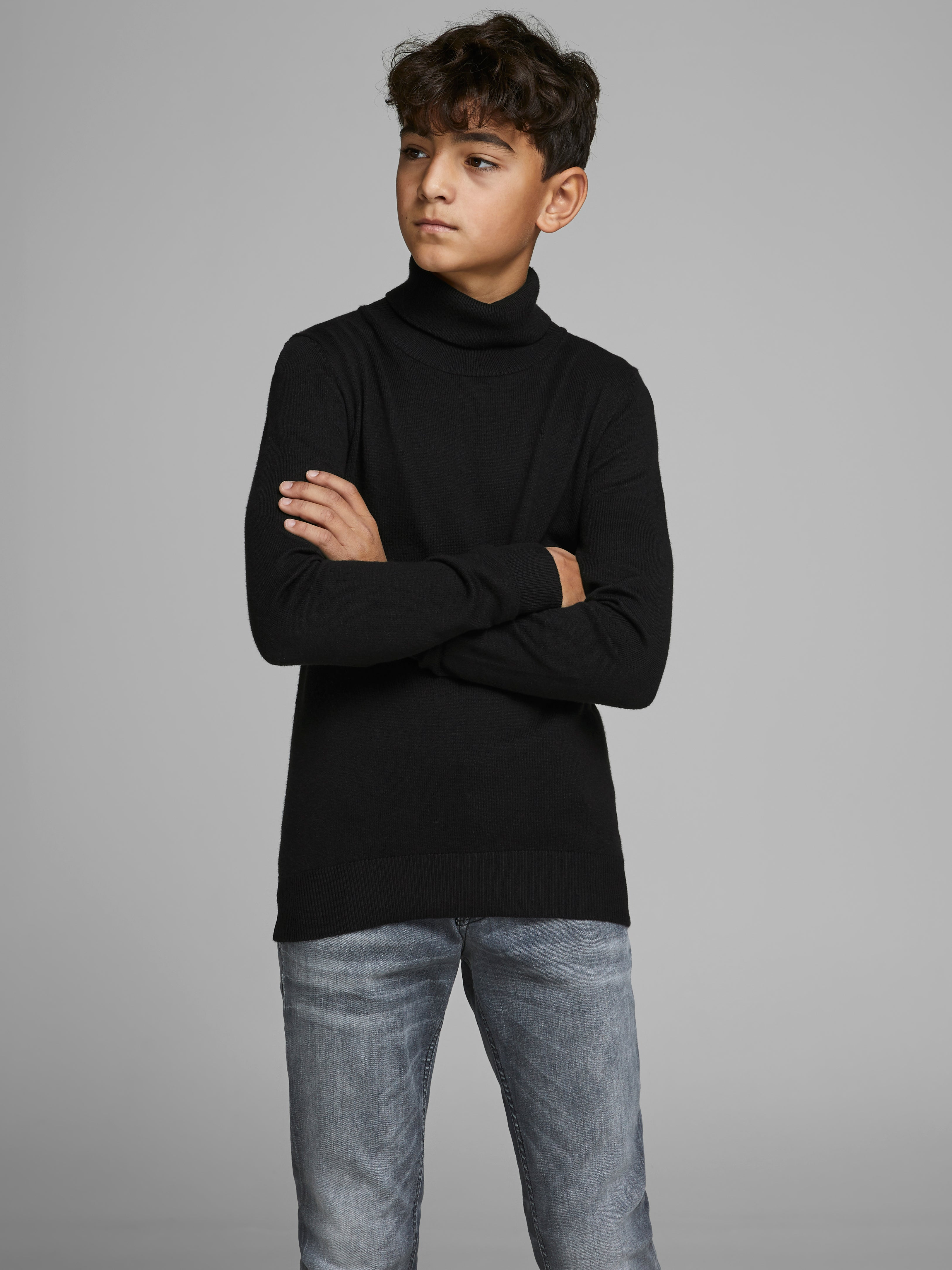 Boys black jumper sale