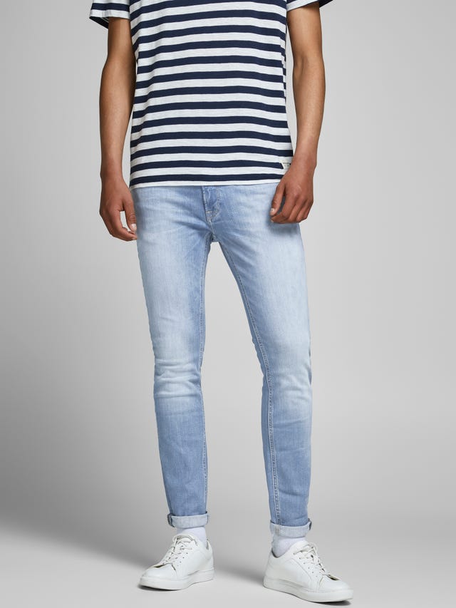 JACK & JONES Liam Original AM 010, Jeans Skinny Fit per Uomo , Grigio(Denim Grigio), 27W/32L JACK & JONES Liam Original AM 010, Jeans Skinny Fit per Uomo , Grigio(Denim Grigio), 27W/32L