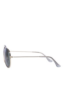 Jack & Jones Plastic Clubmaster sunglasses -Bright Gold - 12168231