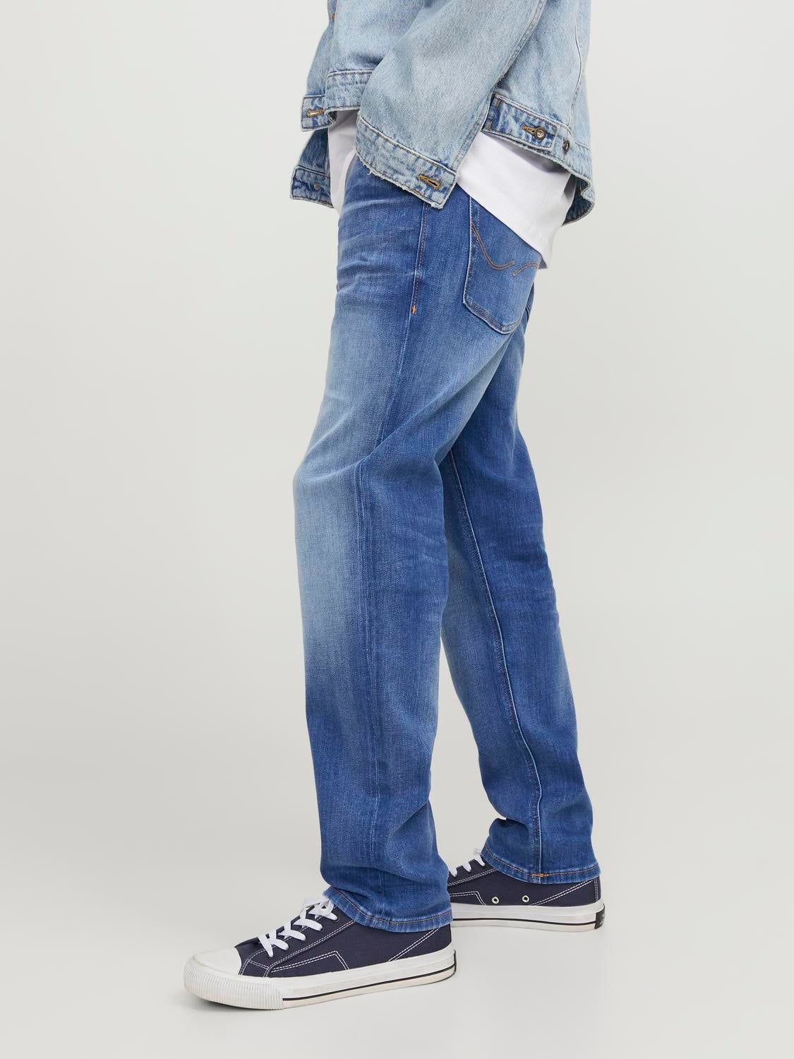 JJIMIKE JJORIGINAL JOS 411 Tapered fit jeans | Medium Blue | Jack 