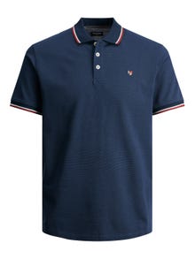Jack & Jones Gładki Polo T-shirt -Navy Blazer - 12169064