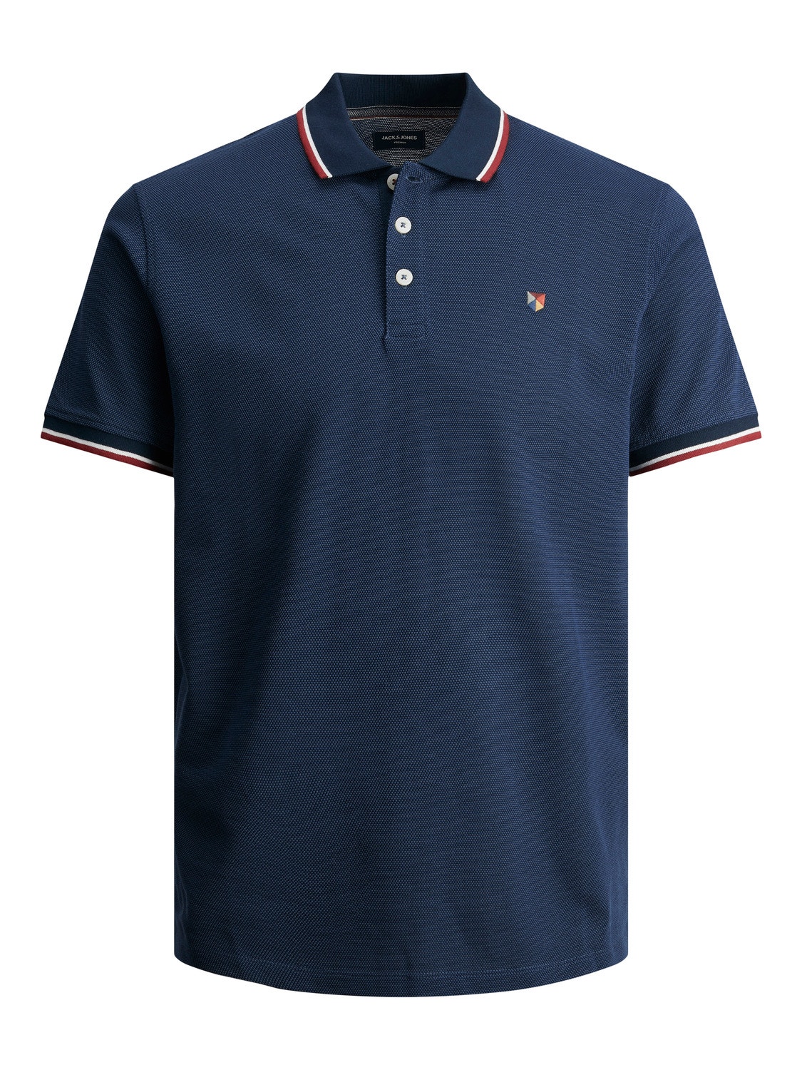 Jack & Jones Plain Polo T-shirt -Navy Blazer - 12169064