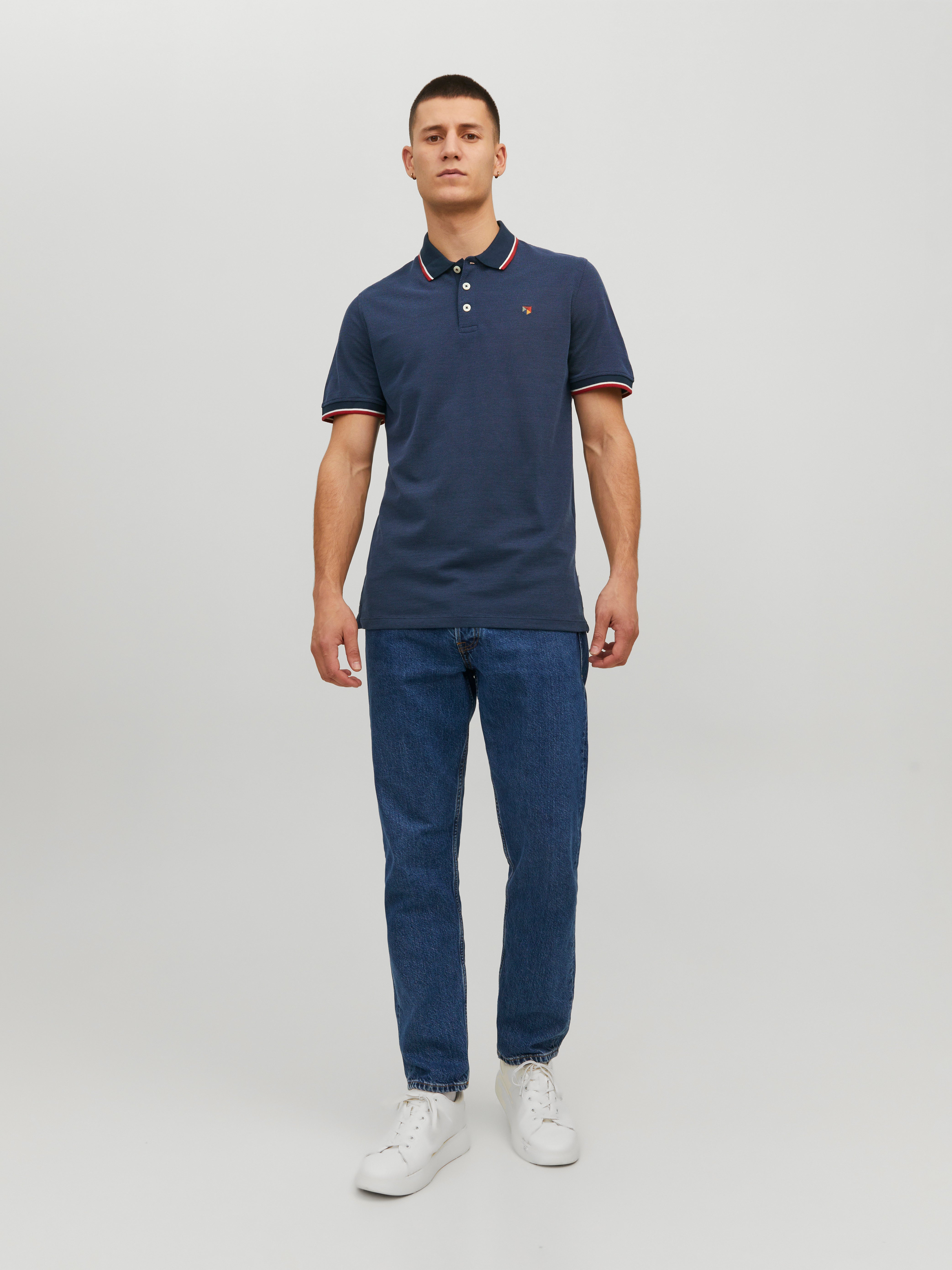 Jack & Jones Plain Polo Polo -Navy Blazer - 12169064