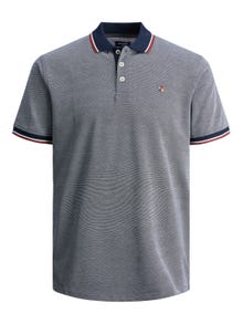Jack & Jones Enfärgat Polo T-shirt -Mood Indigo - 12169064