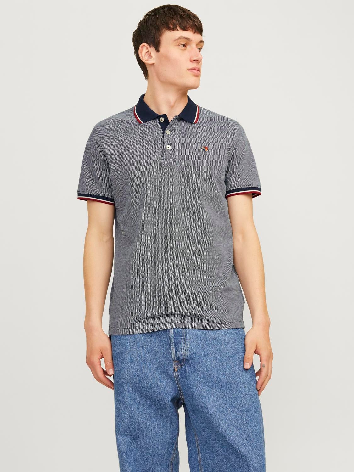 Einfarbig Hemdkragen Poloshirt