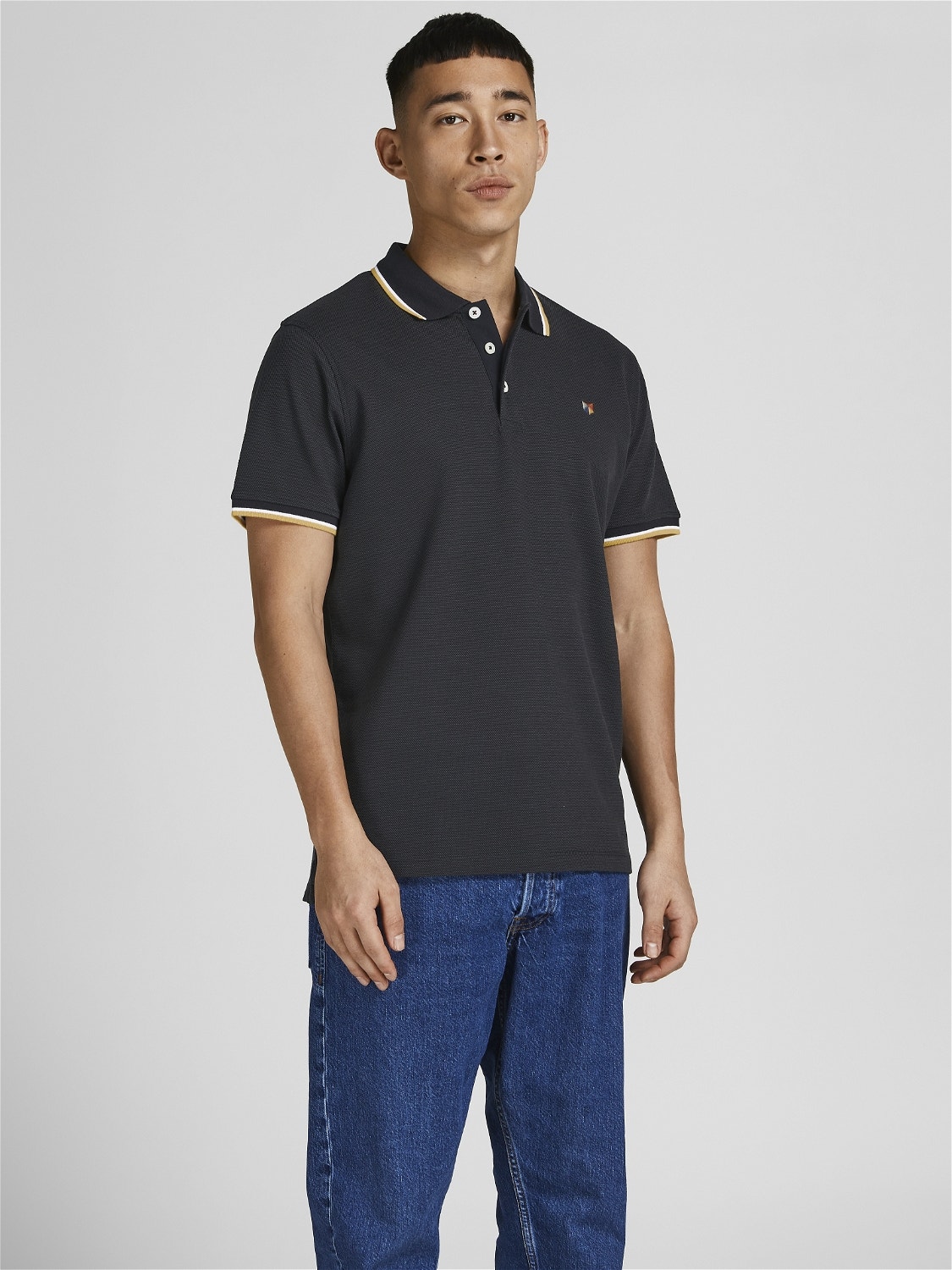 Jack & Jones Plain Polo T-shirt -Black - 12169064