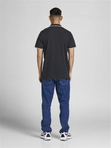 Jack & Jones Enfärgat Polo T-shirt -Black - 12169064