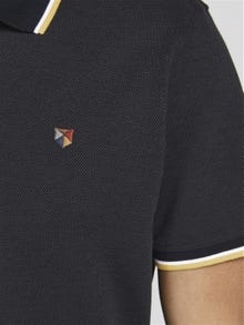 Jack & Jones Vienspalvis Polo kaklas Marškinėliai -Black - 12169064